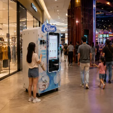 Macchine vendenti di gelato in Malesia per luoghi di dessert commerciali